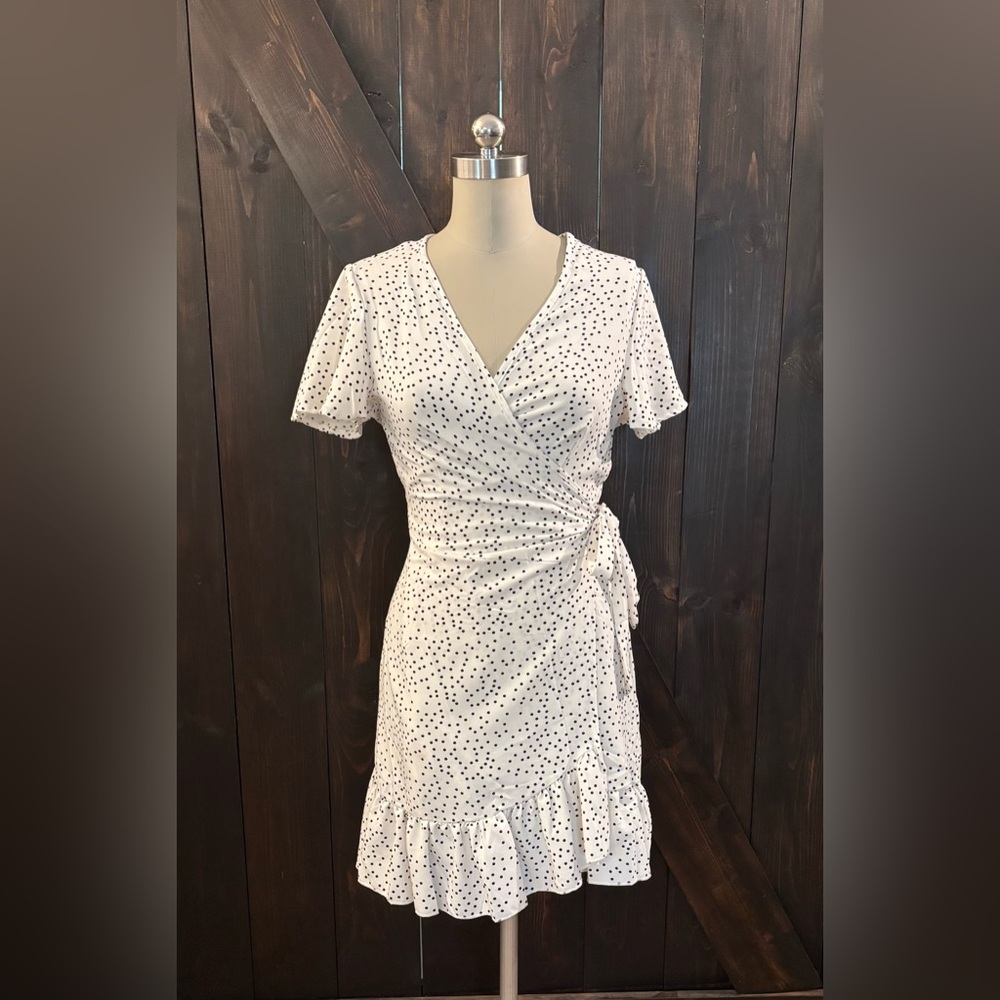 Polka Dot Wrap Dress